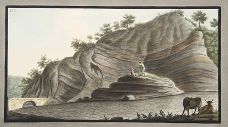 View of a Section of a Part of the Cone of Astruni Taken at the Entrance of This Volcano, Plate XIX from 